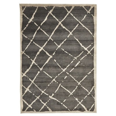 Egyptian Made Moroccan Rustic Design Rug in Grey - 230x160cm