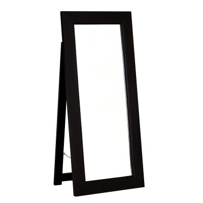 Ascot Mahogany Timber Frame Cheval Mirror, 150cm, Chocolate