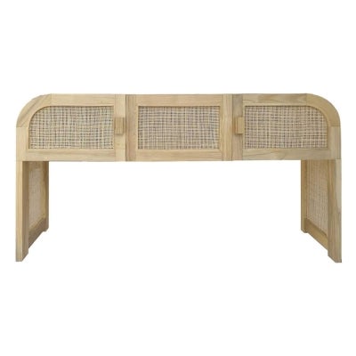 Grace Timber & Rattan Console Table, 140cm, Natural