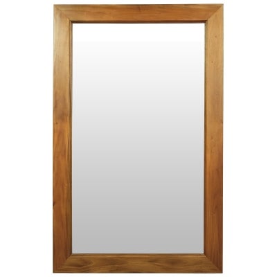Hadley Mahogany Timber  Frame Floor Mirror, 160cm, Light Pecan