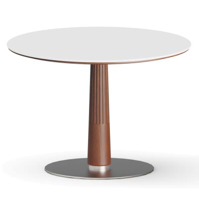 Grei Boxwood Round Dining Table, Sintered Stone Top, 110cm