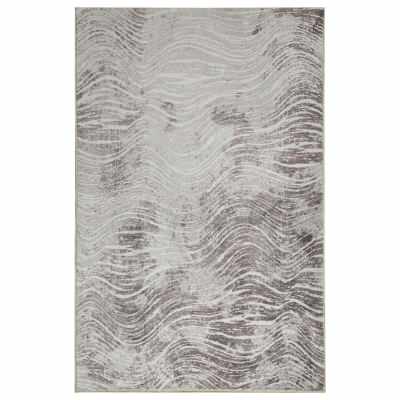 Shikhar Modern Machine Washable Rug, 180x60cm, Beige