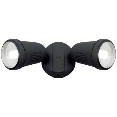 Otto IP54 LED Floodlight, 2 Light, Black