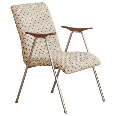 Grangier Fabric & Stainless Steel Armchair