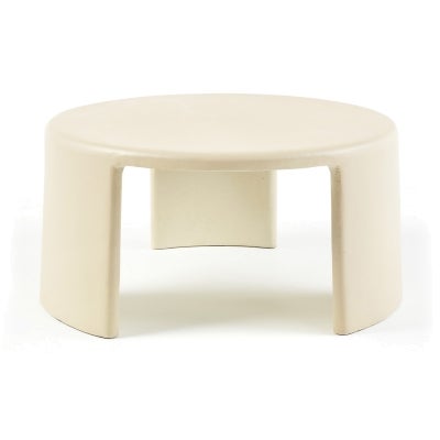 Meister Concrete Round Coffee Table, 70cm, Sandstone