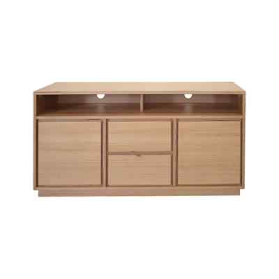 Ashforde Messmate Timber 2 Door 2 Drawer High TV Stand, 140cm