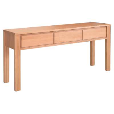 Ashforde Messmate Timber 3 Drawer Console Table, 160cm