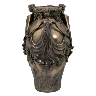 Veronese Cold Cast Bronze Coated Three Ladies Vase