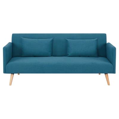 Brae Fabric Click Clack Sofa Bed, 3 Seater, Turquoise