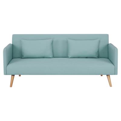 Brae Fabric Click Clack Sofa Bed, 3 Seater, Seafoam