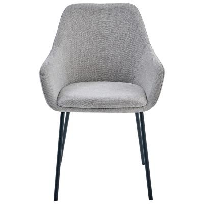 Carbrita Fabric Carver Dining Chair, Grey