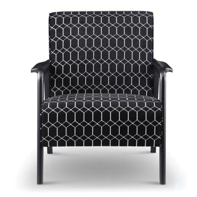 Elriche Fabric & Oak Timber Armchair