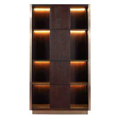 Lithoria Oak Timber Bookcase