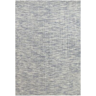 Scandi Reversible Wool Rug, 160x230cm, Blue