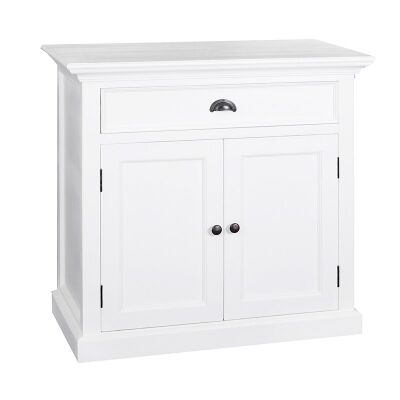 Halifax Mahogany Timber 2 Door 1 Drawer Buffet Table, 90cm