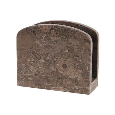 Orvieto Marble Napkin Holder, Grey