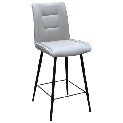 Lenore PU Leather Counter Stool, Stone