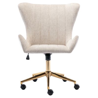 Alica Fabric Office Chair, Oatmeal
