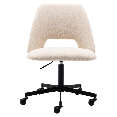 Belmont Fabric Office Chair, Cream / Black