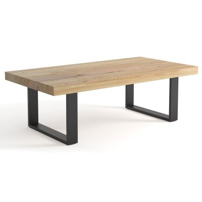 Visterna Messmate Timber & Steel Coffee Table, 135cm