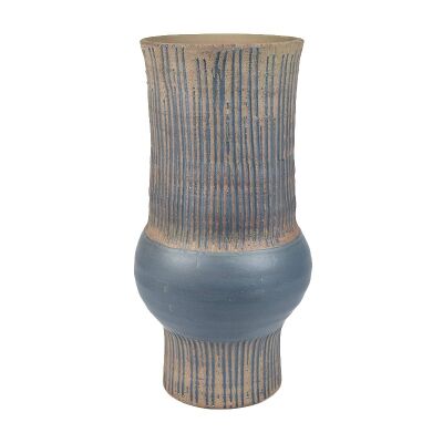 Storm Terracotta Footed Vase