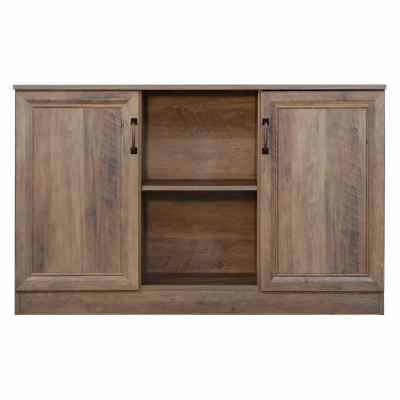 Burkardt 2 Door Credenza Cabinet, 120cm, Rustic Oak