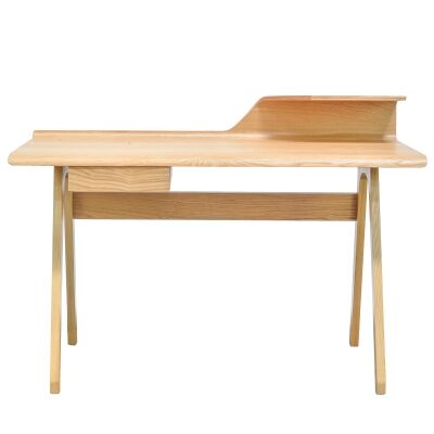 Rine Wooden Writing Desk, 125cm, Natural