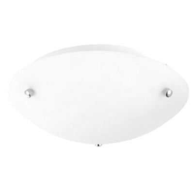 Volute Opal Glass Oyster Light, 30cm
