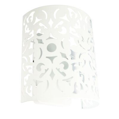 Vicky Metal Wall Light, White
