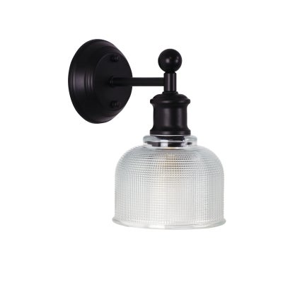 Brighton Glass Shade Wall Light, Clear