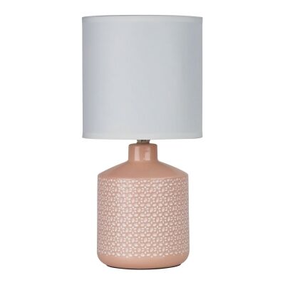 Celia Ceramic Base Table Lamp, Pink