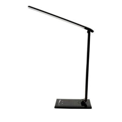 Luke Touch Dimming LED Task Lamp with USB Port, CCT, Black