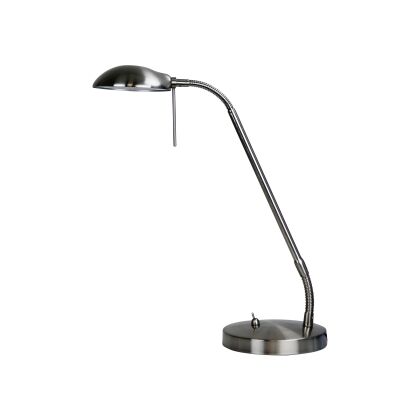 Timo Metal LED Desk Lamp, Brushed Chrome
