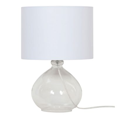 Melfi Glass Table Lamp, Clear