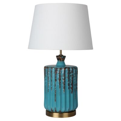 Azure Ceramic Base Table Lamp