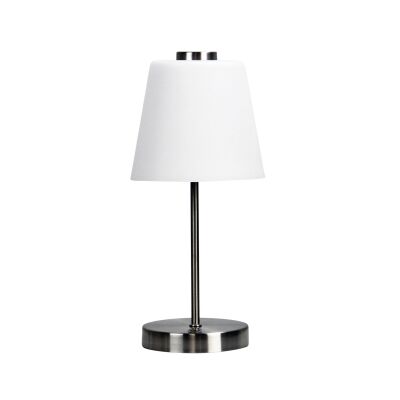 Erik Touch Dimming LED Table Lamp, Brushed Chrome