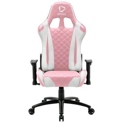 ONEX GX330 Gaming Chair, Pink / White