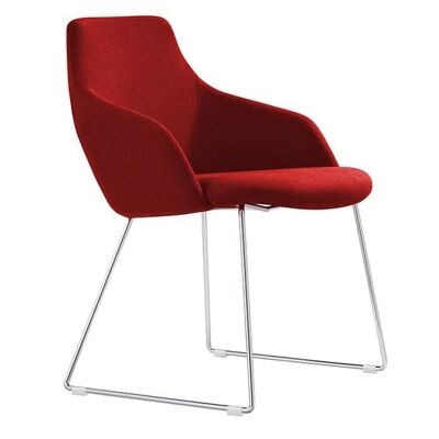 Oscar Fabric Breakout Chair, Red