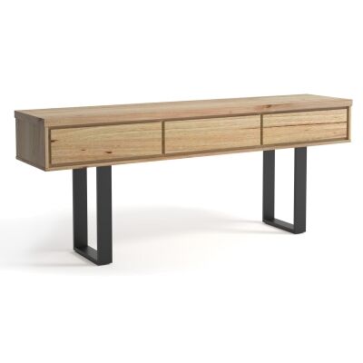 Visterna Messmate Timber & Steel Console Table, 200cm