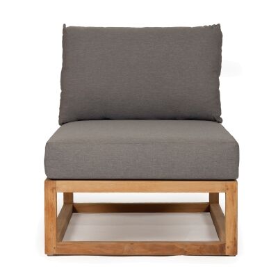 Stawell Teak Timber Outdoor Modular Sofa with Cushion, Middle