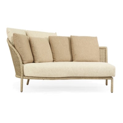 Bellorin Resin Wicker Outdoor Modular Sofa, LHF Chaise