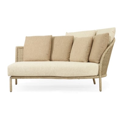 Bellorin Resin Wicker Outdoor Modular Sofa, RHF Chaise