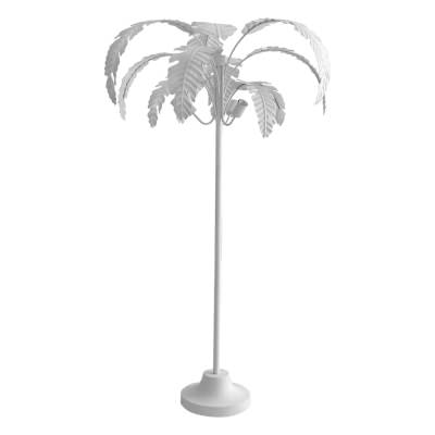 Azalea Iron Floor Lamp, White
