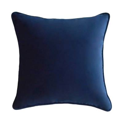 Enshy Velvet Euro Cushion, Navy