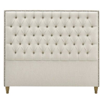 Queenscliff Tufted Fabric Bed Headboard, Queen