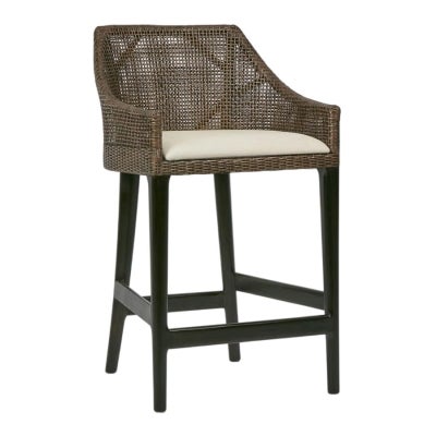 Charlotte Rattan Counter Stool, Brown