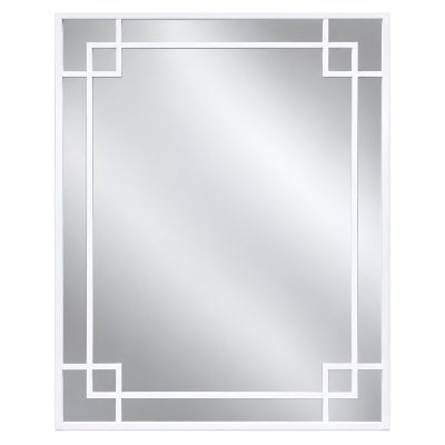 Abrill Iron Framed Wall Mirror, 160cm, White
