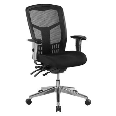 Oyster Fabric Multi Shift Office Chair, Mid Back