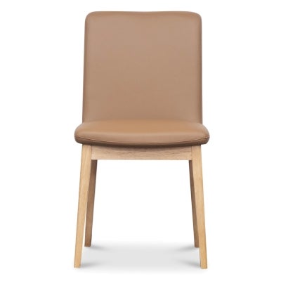 Kresto Leather Dining Chair, Cognac / Natural