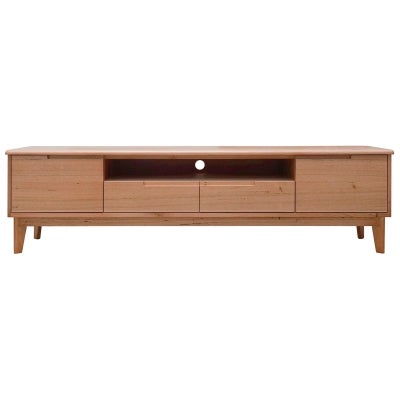 Cabarita Tasmanian Oak Timber 2 Door 2 Drawer TV Unit, 180cm